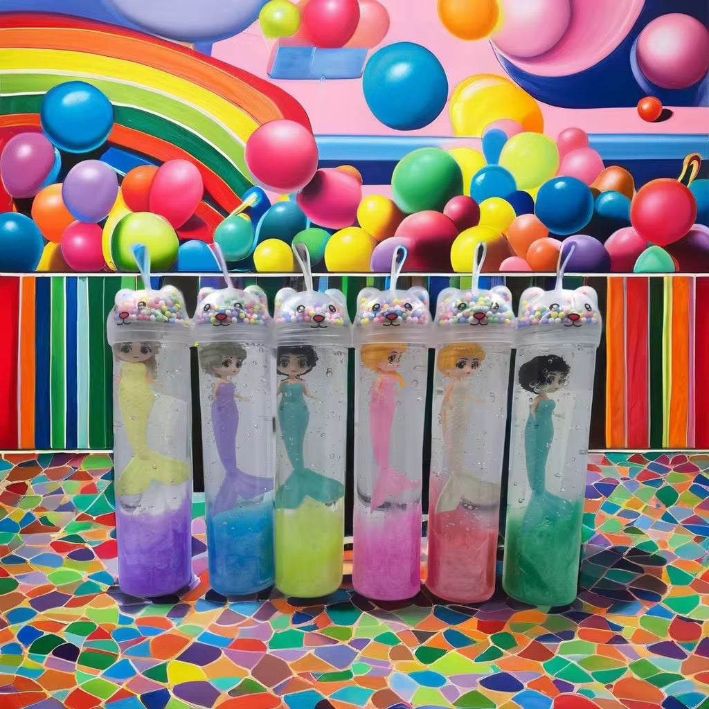 SLIME-CRYSTAL MUD WITH A DOLL INSIDE 6pcs