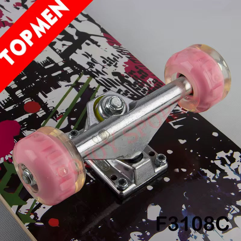 Skateboard with light up weels 80cm