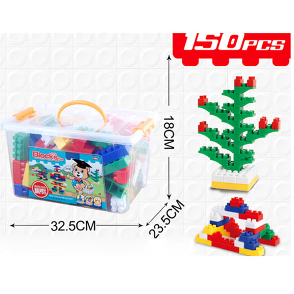 150pcs big BLOCK in a basket