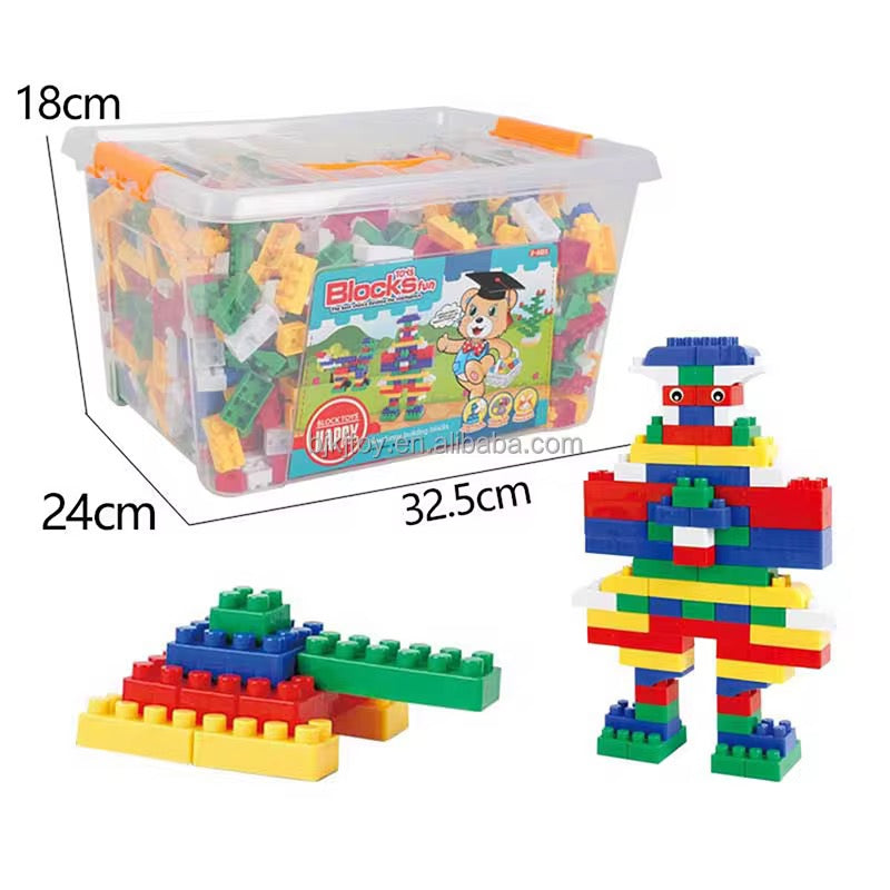 150pcs big BLOCK in a basket