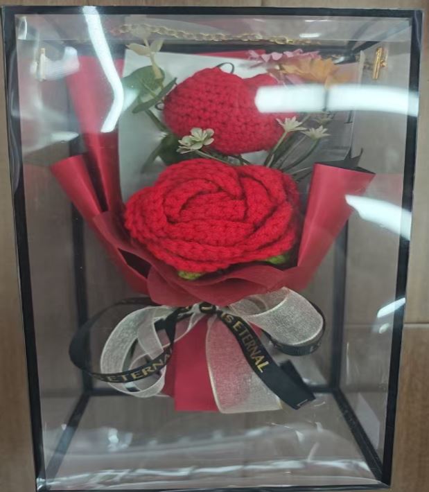 Gift set Handmade crochet Flowers gift Bouquet