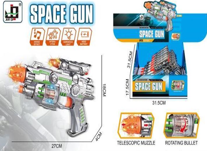 6pcs Space Gun light Up
