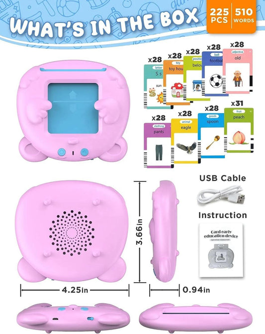 Kitten Pure English Children's Puzzle Card Machine-Blue/pink