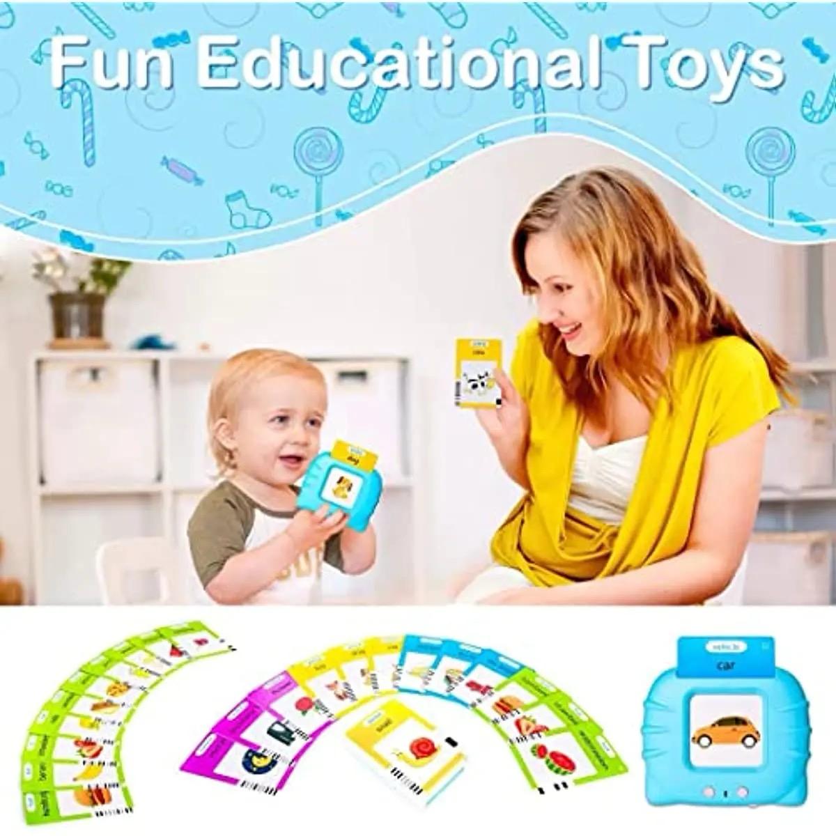 Kitten Pure English Children's Puzzle Card Machine-Blue/pink