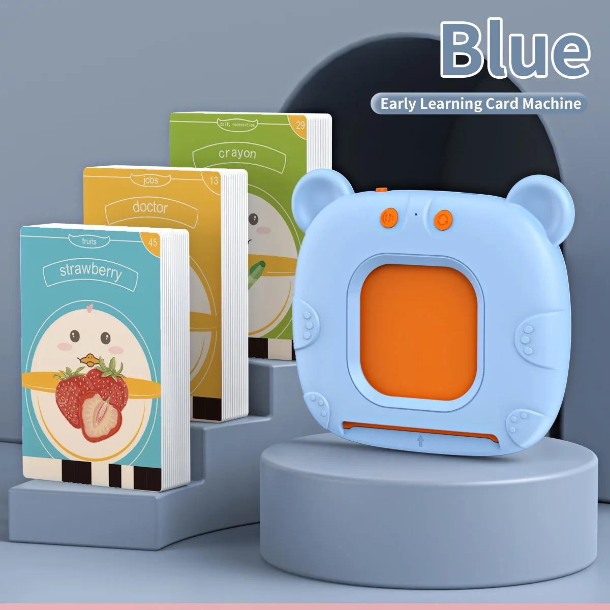 Kitten Pure English Children's Puzzle Card Machine-Blue/pink