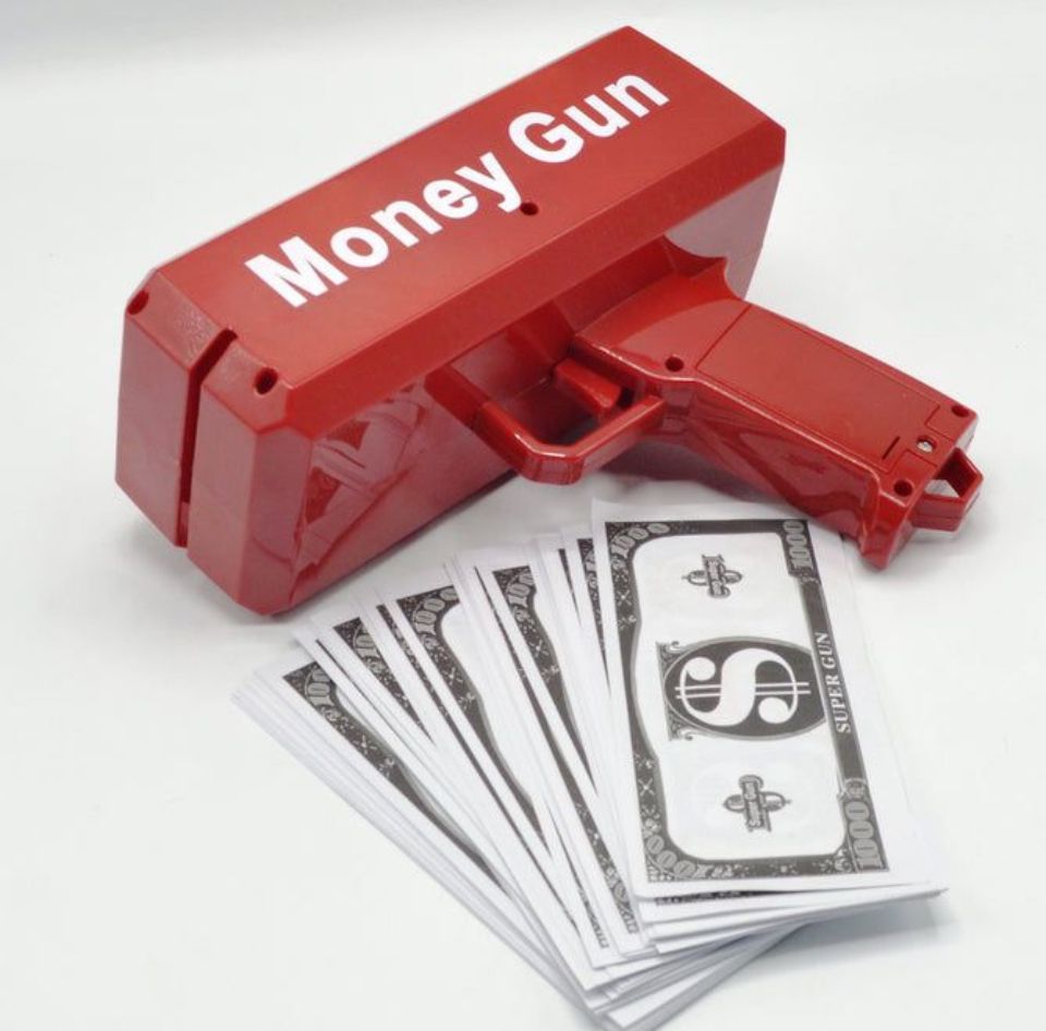Super money spray gun big red