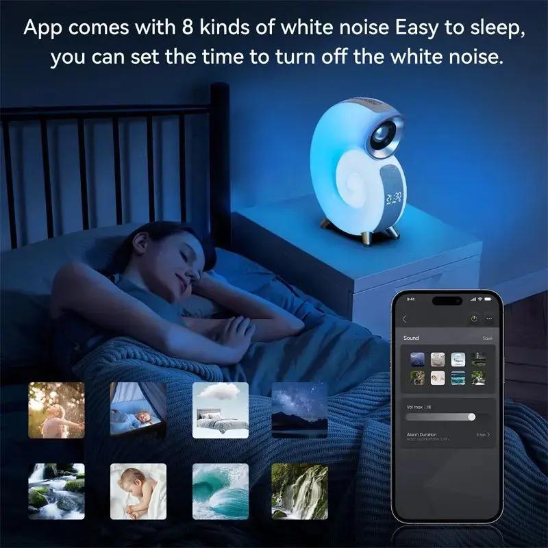 SMART SPEAKER+PREGICTOR+LIGHTS AND CLOCK
