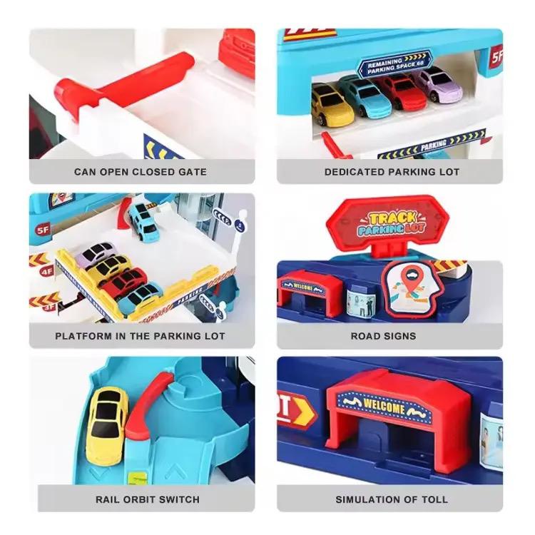 Rail parking building