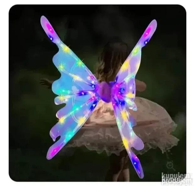 Butterfly wings light up