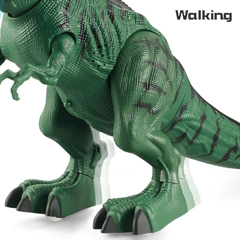 Electric Tyrannosaurus Rex laying eggs with light and music
