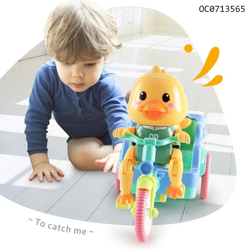 Cute duck tricycle (riding electric music).