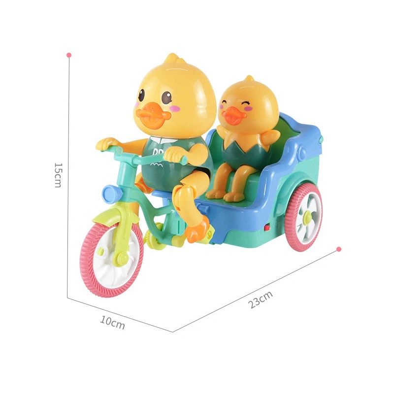 Cute duck tricycle (riding electric music).
