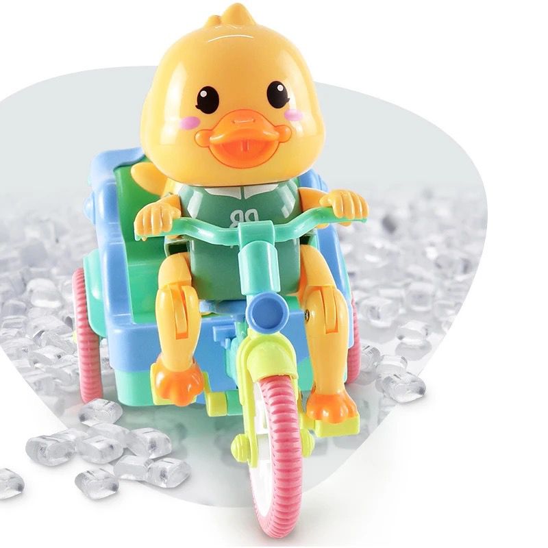 Cute duck tricycle (riding electric music).