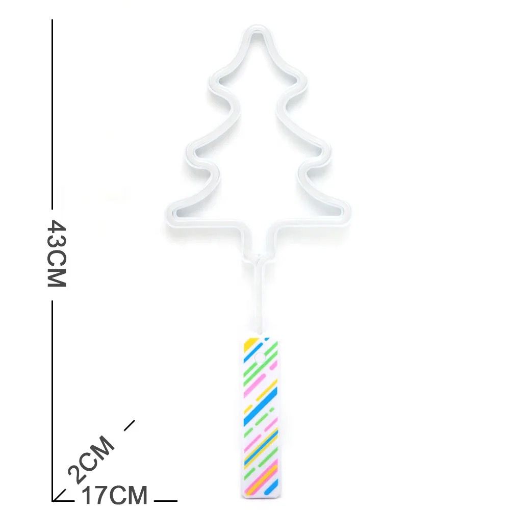 Christmas tree neon solid color flash stick