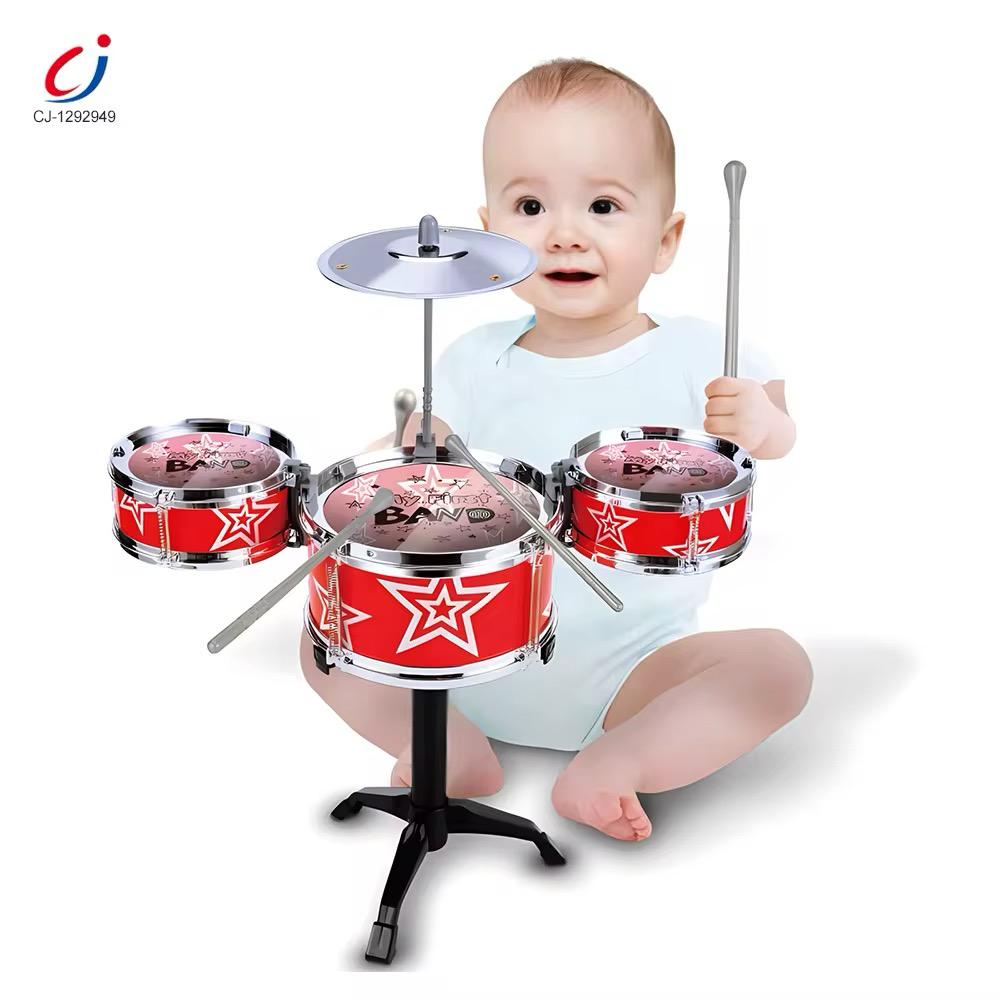 Musical instrument jazz drum three drum set