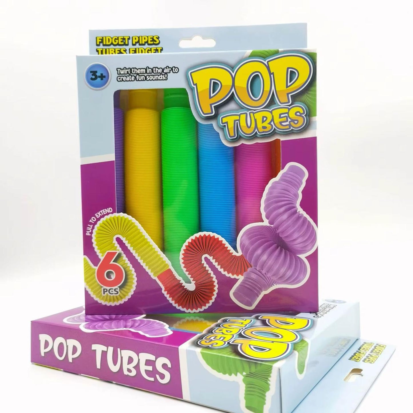 6 telescopic tubes