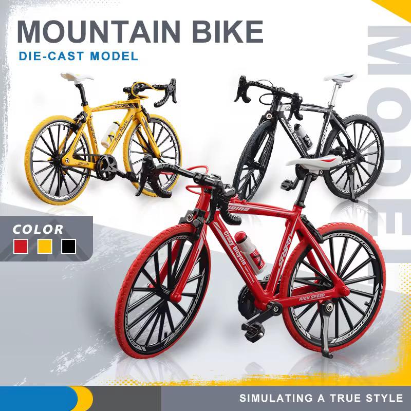 1:8 alloy mountain bike, 3 colors mixed, 12 pieces/display box, 12 boxes/carton