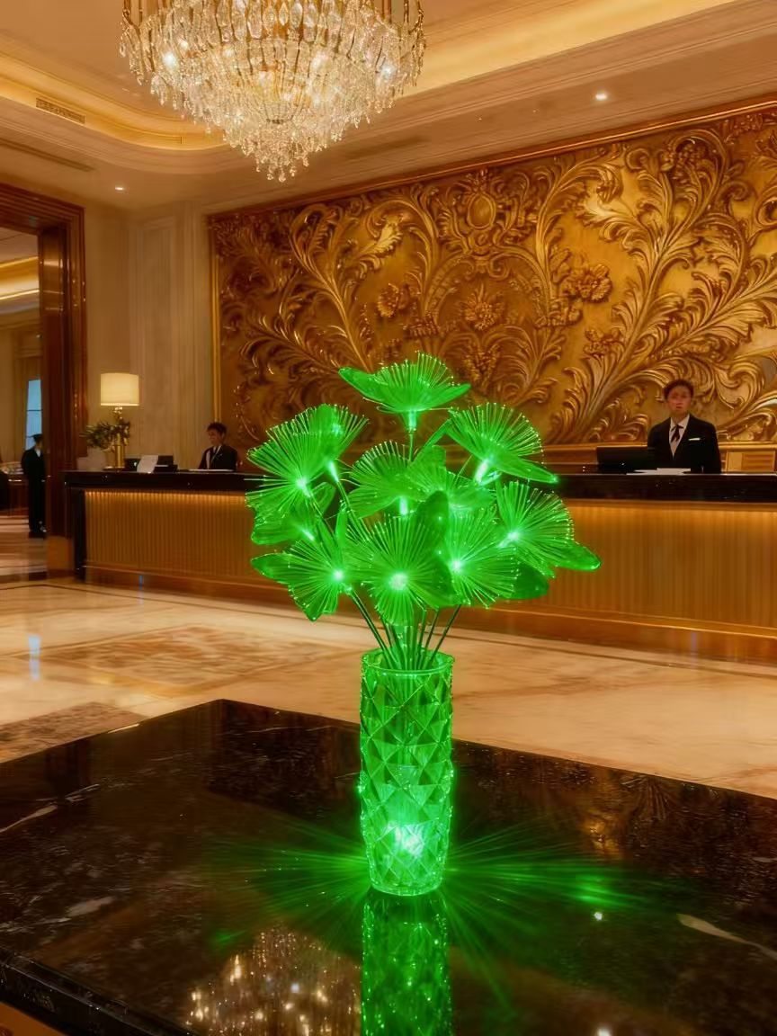 Decorative table lamp flower-like design