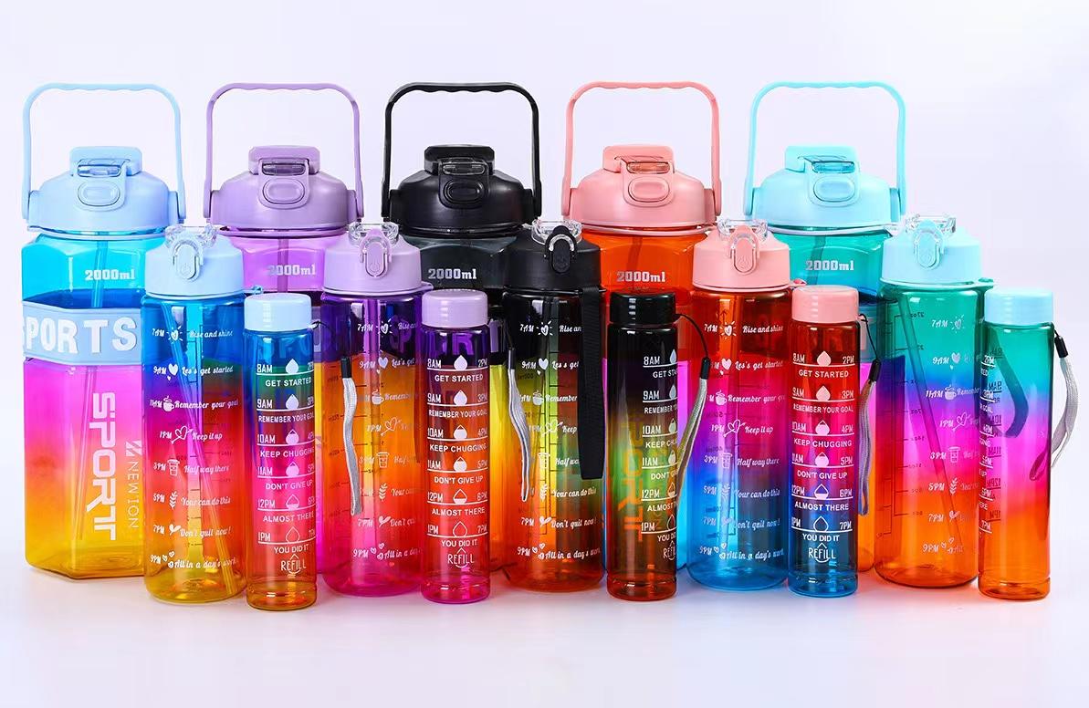 "Transparent Gradient Three-Piece Set"