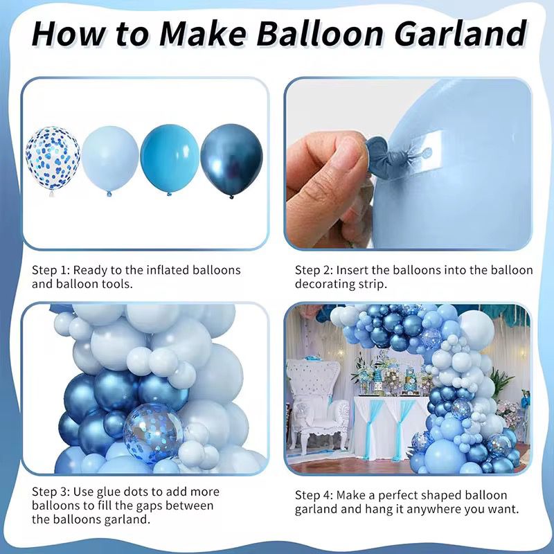 Birthday balloon full set pink/blue