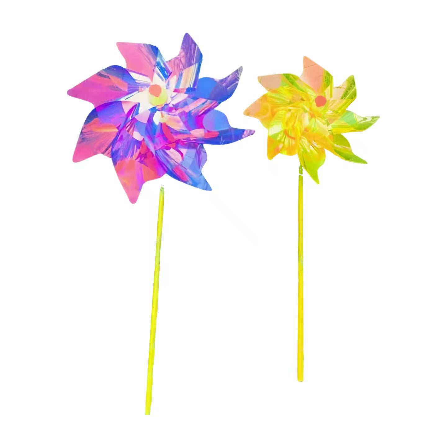 32cm monochrome iridescent fiberglass windmill