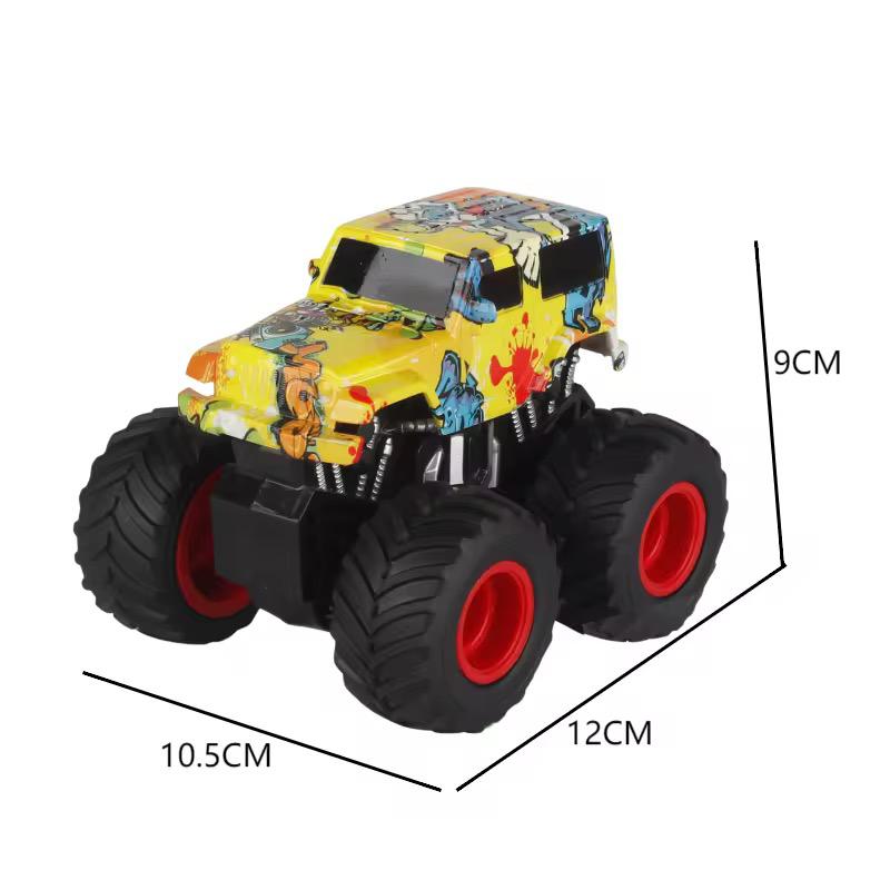 Four-wheel drive graffiti-style inertial rotation off-road vehicle tractor unit + Jeep 2 vehicles