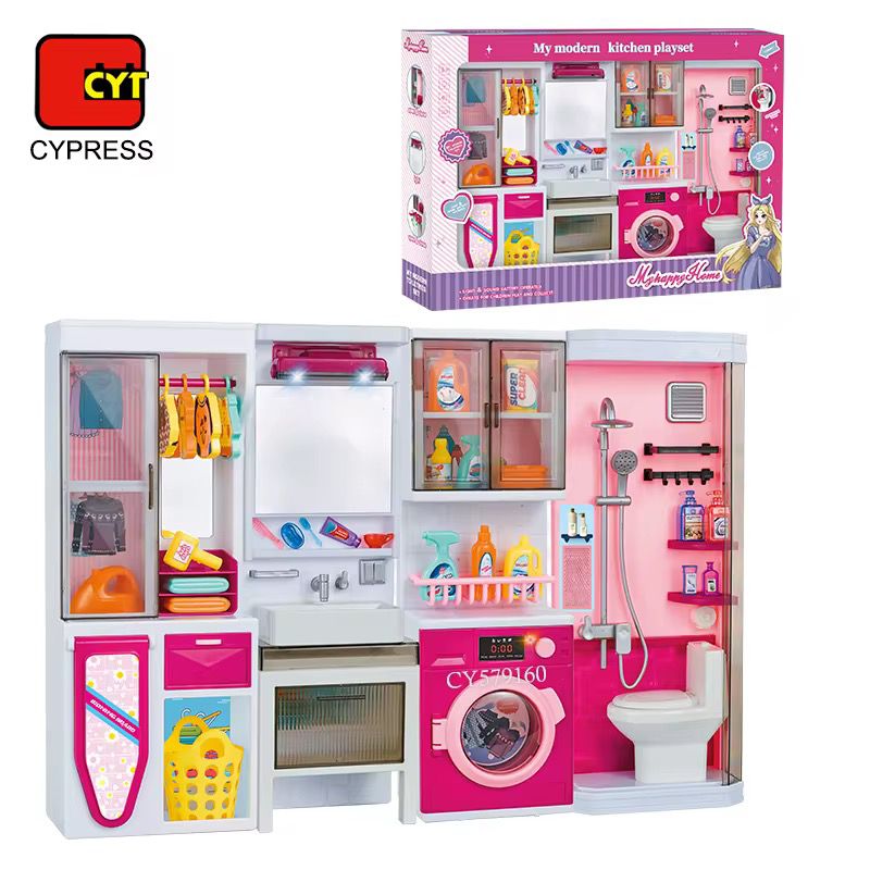 Bathroom playhouse toys full set