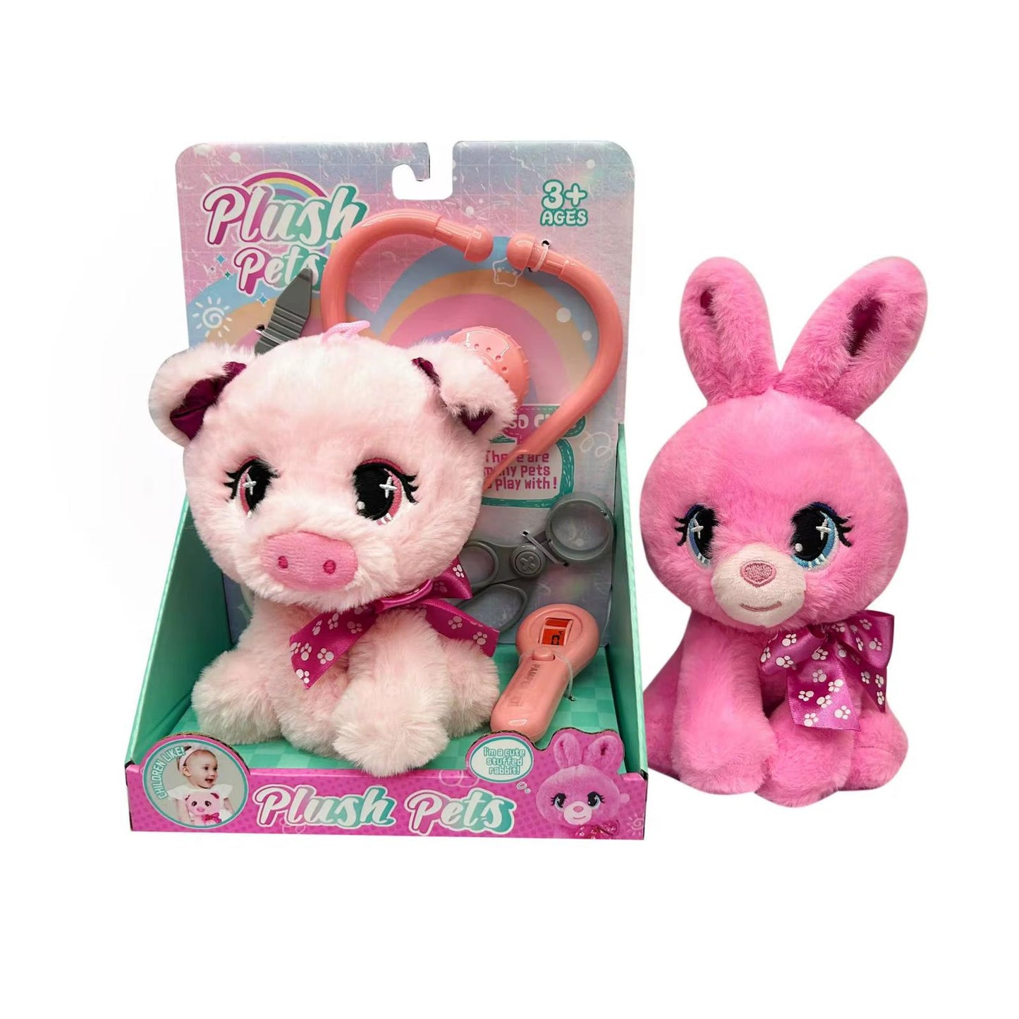 Gray Cat/White Dog Medical Supplies Set