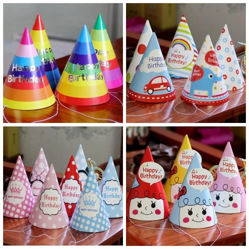 Birthday paper party hat