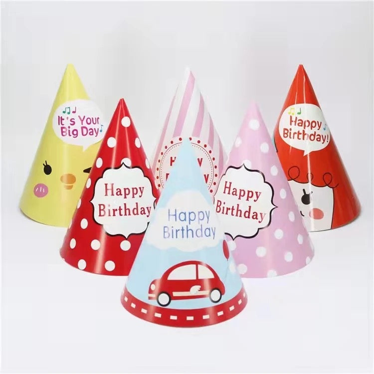 Birthday paper party hat