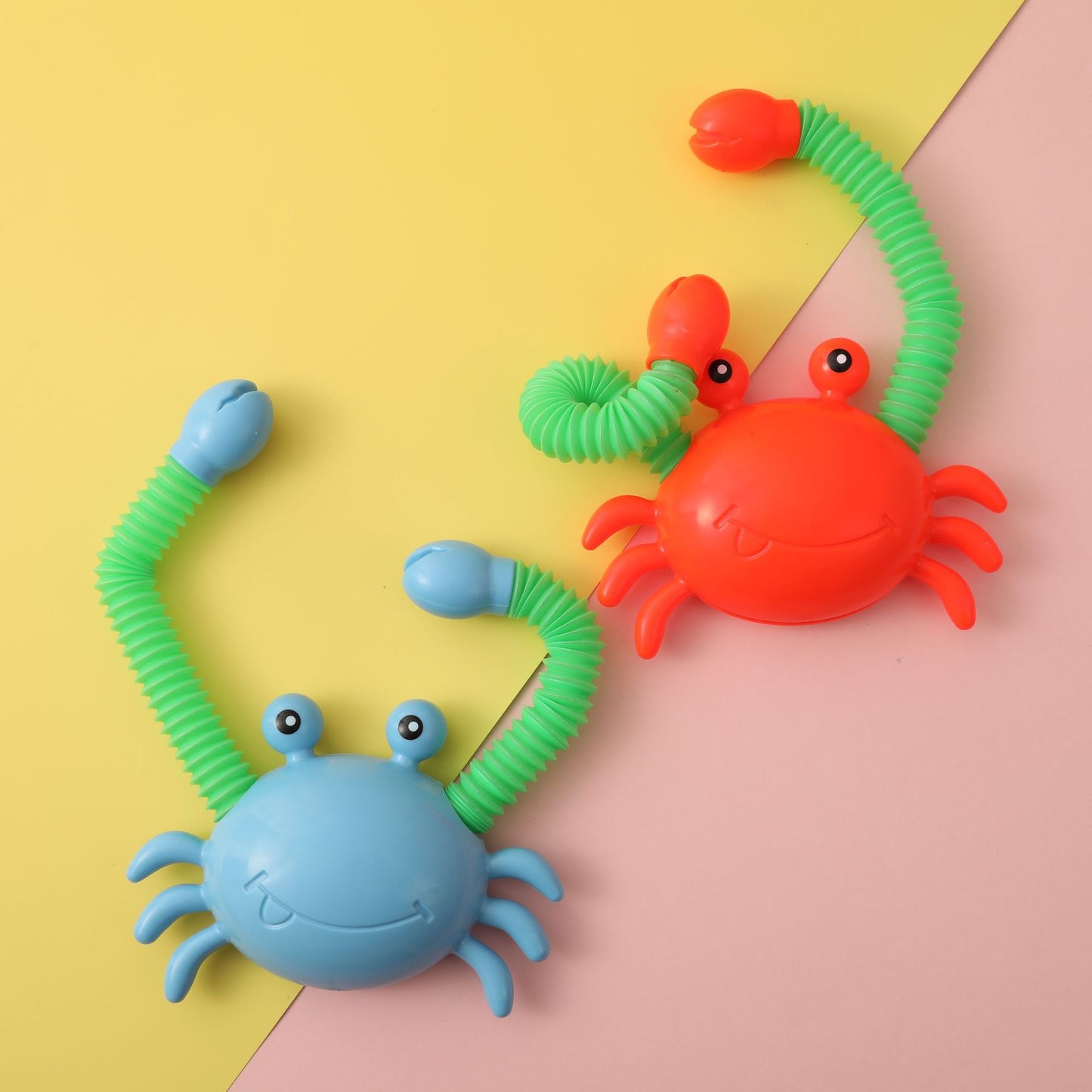 12pc Crabs with extending pipe legs. light up