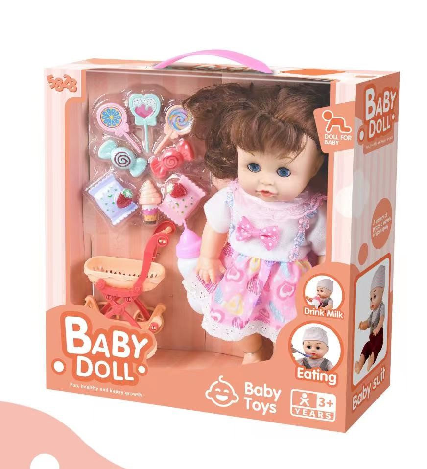 12 inch Pee Pee Doll Set with Sound Multi Colour