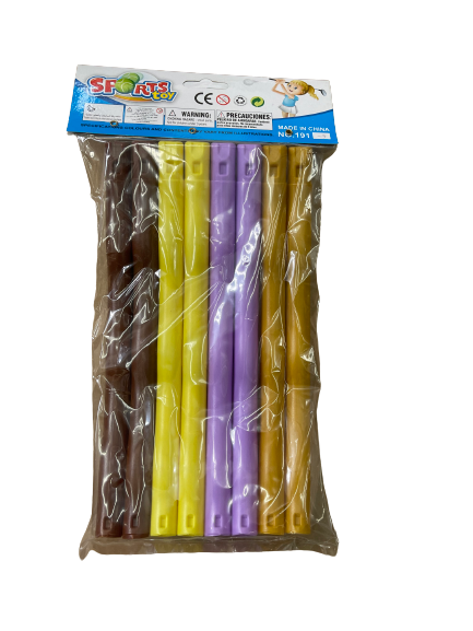 ADJUSTABLE PLASTIC HOOLA HOOPS.
