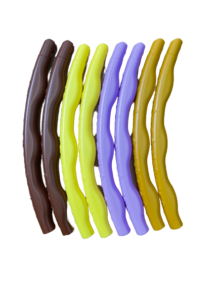 ADJUSTABLE PLASTIC HOOLA HOOPS.