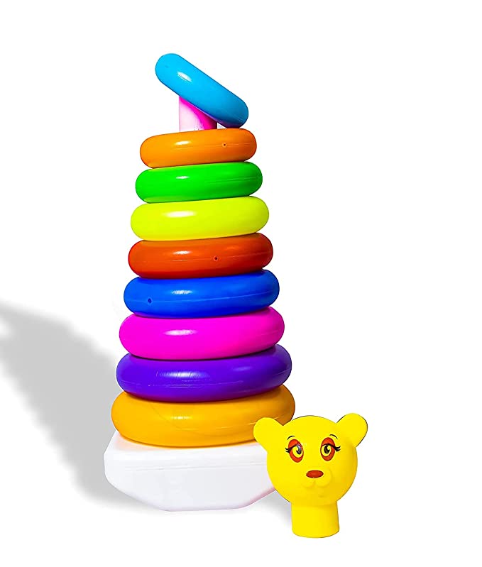 9Pcs Interactive Stacking Rings Game infant kid.