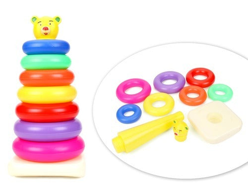 9Pcs Interactive Stacking Rings Game infant kid.