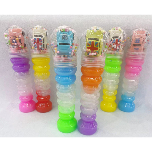 SLIME-CRYSTAL MUD WITH A DOLL INSIDE 6pcs