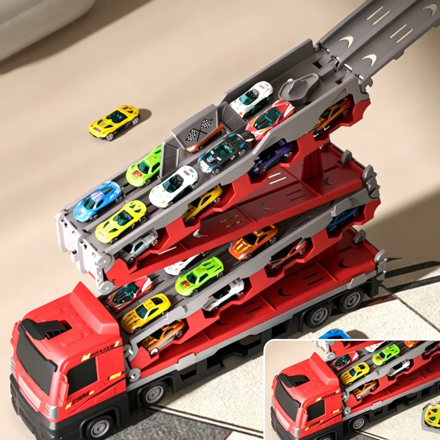Ejection Track set with small cars