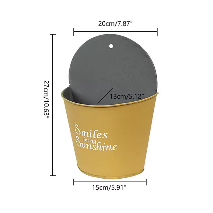 Flower Pot 27-19cm ,5 color mix