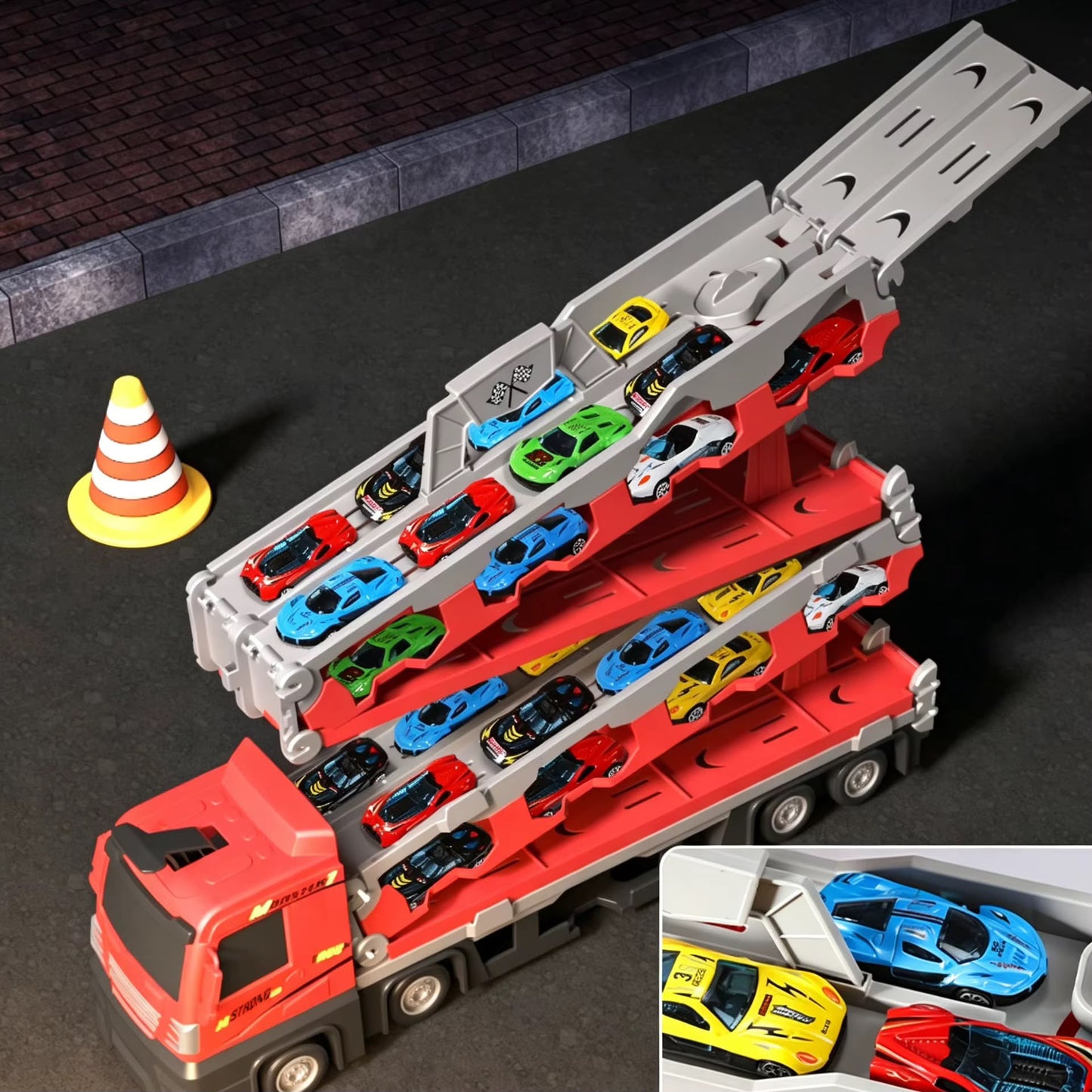 Ejection Track set with small cars