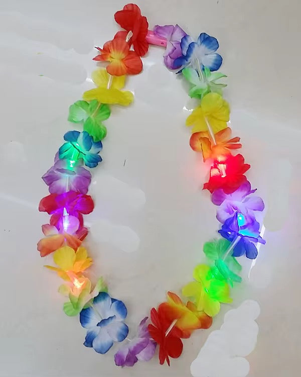 LED flower lei 12pcs