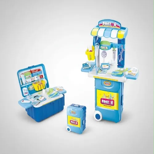 Dr Set Trolly toy rolling suitcase