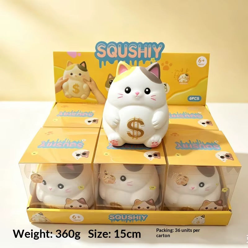 6pcs cat squshy