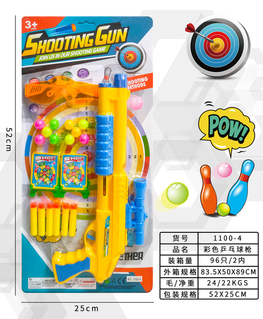 Color table tennis gun