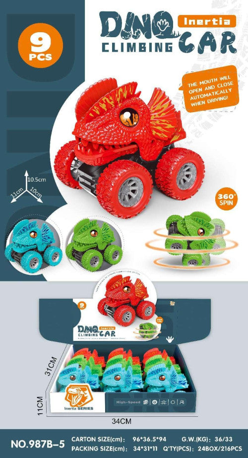 9PCS Dinosaur Monster Truck