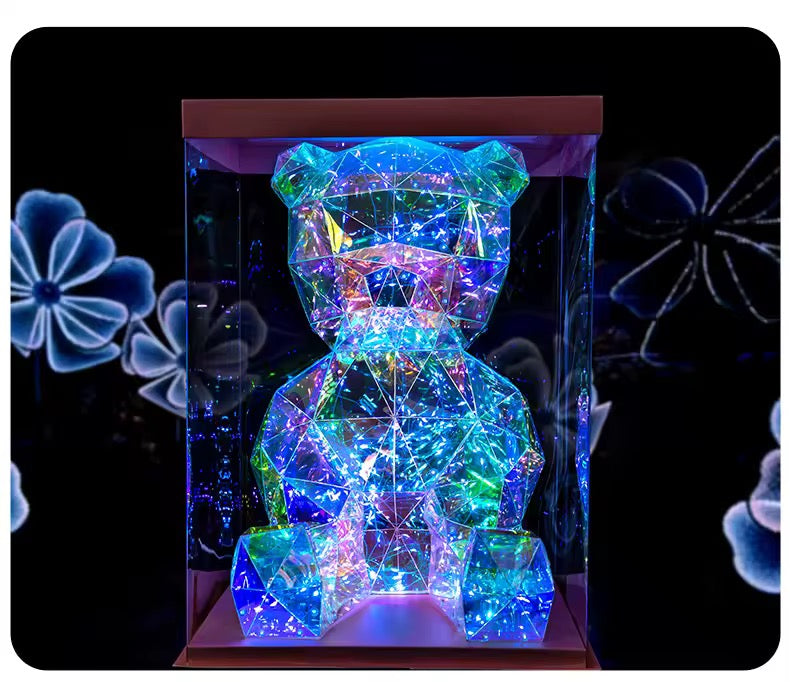 Magic LED interactive 3d lights bear
