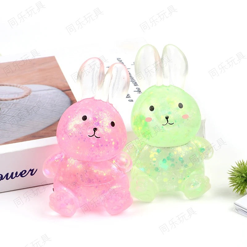 12pcs Sugar Squeezy Glitter rabbit