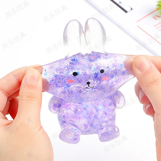 12pcs Sugar Squeezy Glitter rabbit