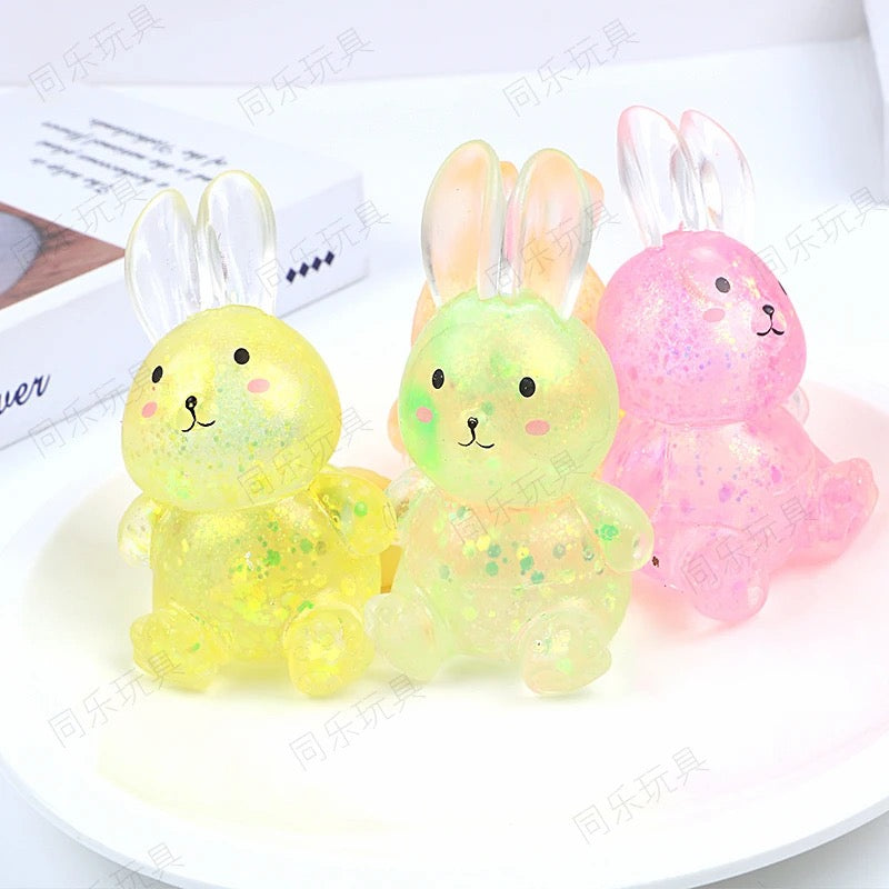 12pcs Sugar Squeezy Glitter rabbit