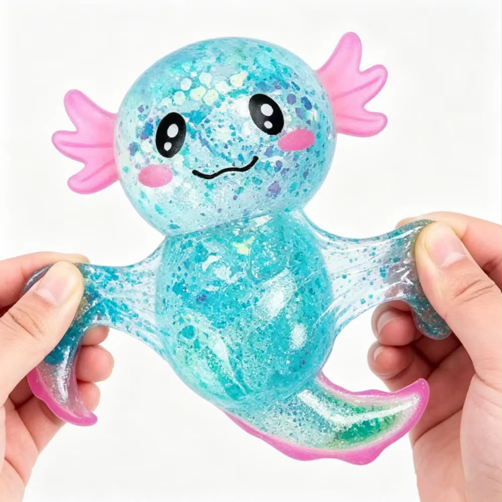 12pcs Sugar Glitter Squishy Axolotl